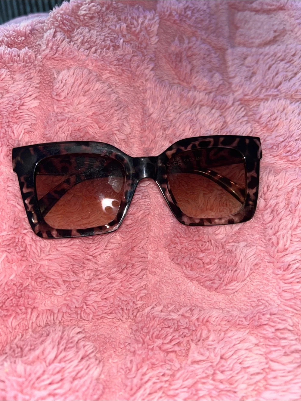 Two-Pair Sunglasses Set — Blue Aviator & Brown Tortoiseshell Square GENTLY USED!